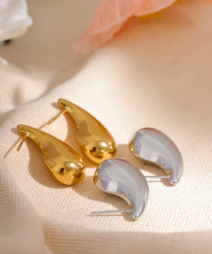 Chunky Gold Drop Earrings