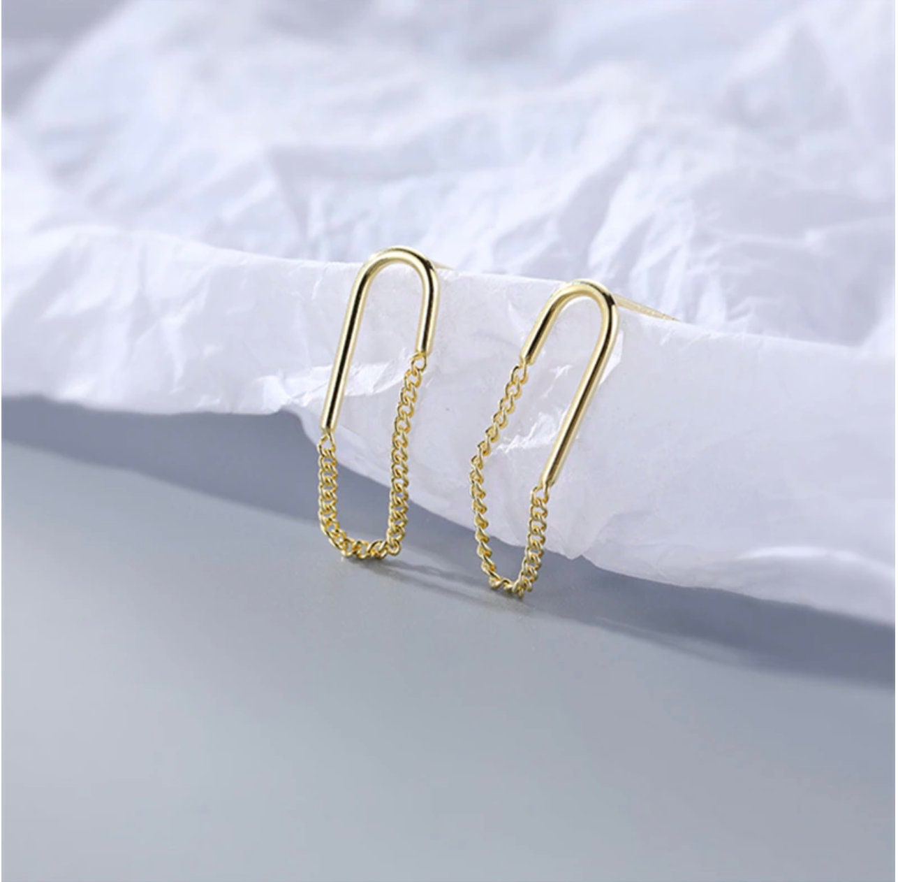 Diamond bar earrings, Diamond dangle earrings, Long dangle chain earrings,  18k gold dangle earrings, Gold fringe earrings, 18k chain earring – Swari  Jewelry